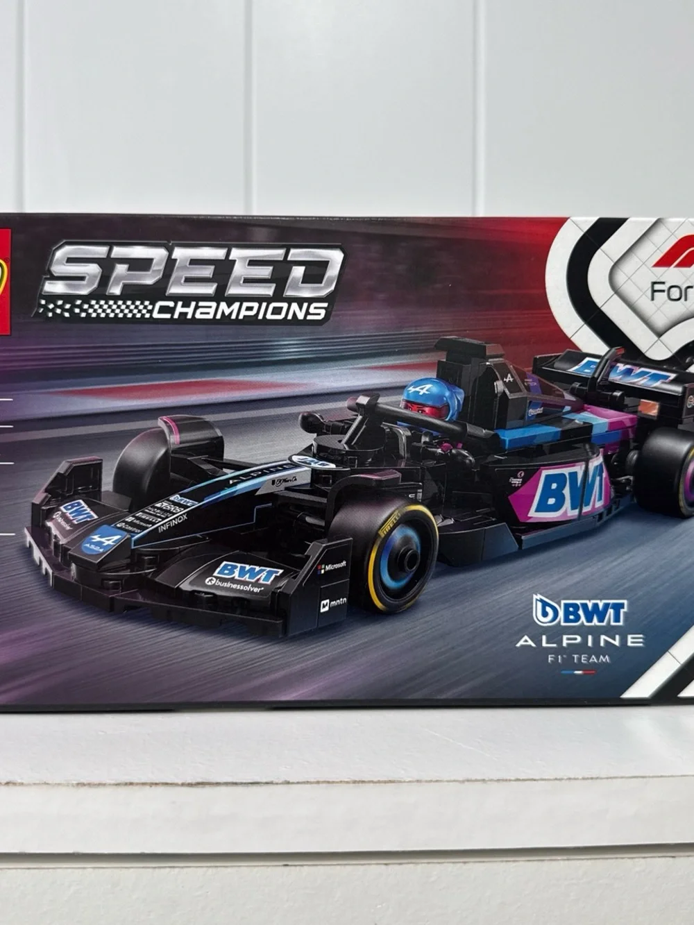 Lego Speed Champions Black Blue Pink Formula Race Car